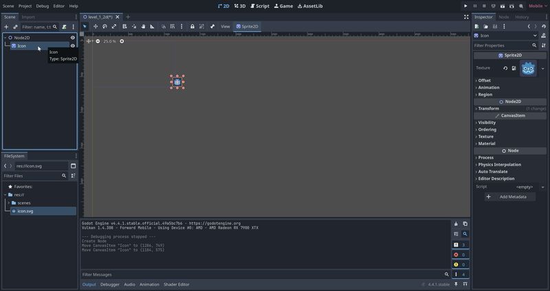 node2d with sprite2d